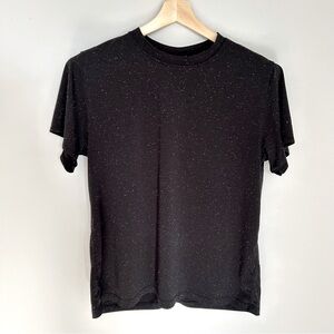 Lululemon All Yours Cotton T-Shirt Black and White Medium